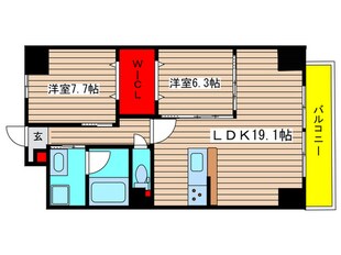 オルソパール伝馬の物件間取画像